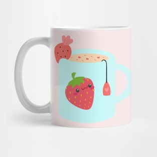 Kawaii strawberry milk tea Mug